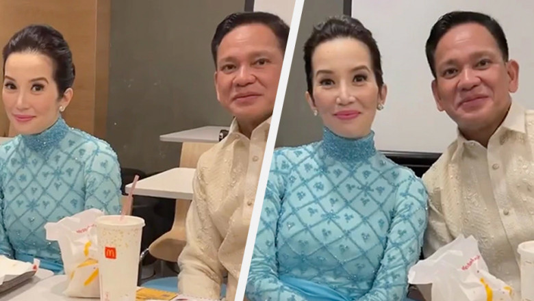 Kris Aquino shares photos of fast food  'first date' with fiance Mel Sarmiento