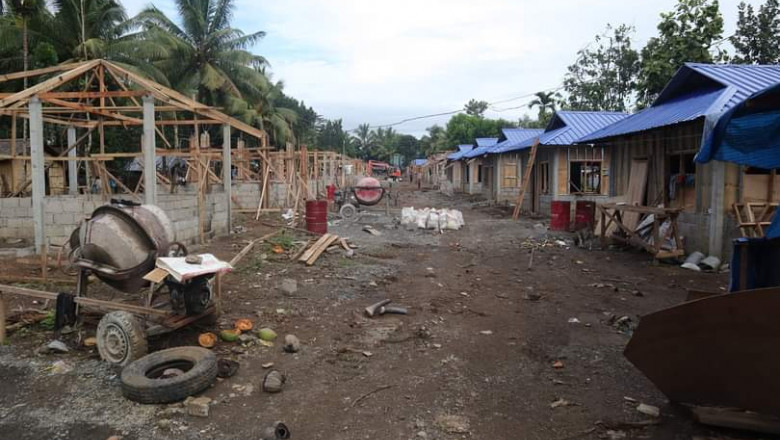 P20 million na halaga ng pabahay para sa mga Ata-Manobo  sa Santo Tomas,  sinimulan ng itayo