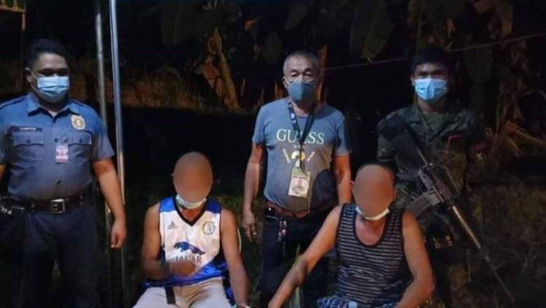 Truck driver, helper sikop human nakuhaan ug droga, armas