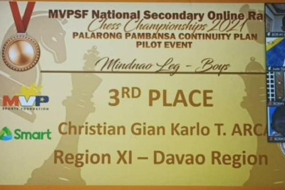 Young Davnor chessers shine in  MVPSF National Secondary Online Rapid Chess Championship
