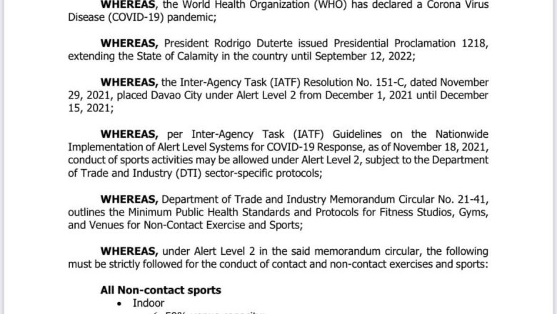 Davao City gov’t bans basketball leagues, contact sports tournaments