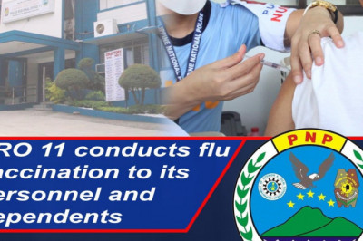 Davao Region cops, dependents receive anti-flu vax