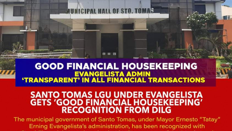 Santo Tomas LGU gets DILG's Good Financial Housekeeping