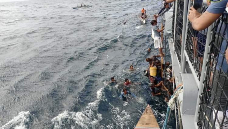 35 mananagat, naluwas sa BRP Antonio Luna sa Cuyo, Palawan