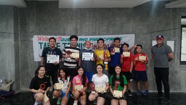 Winners of the Maragusan Table Tennis Tourney announced