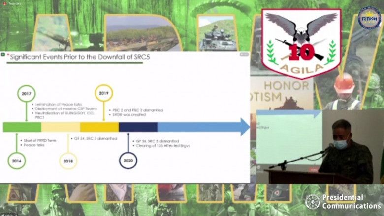 1003rd Brigade sisiguruhin na hindi mabuo muli ang mga NPA sa bulubundukin ng Davao City, Davao del Norte, Bukidnon, at North Cotabato matapos mabuwag ang SRC 5