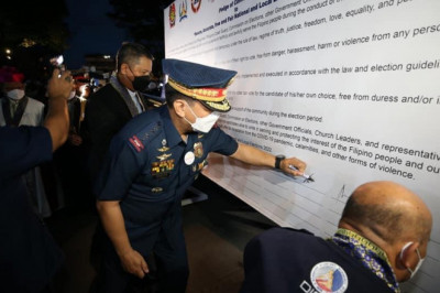 “KASIMBAHAYAN” alang sa malinawon ug luwas nga piniliay, gilusad sa PNP, AFP, ug religious sector