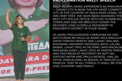 Sara highlights major accomplishments as Davao City mayor