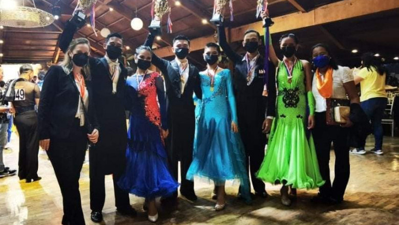 Tibungco Dancesport Team won 6 trophies in Cebu Open Dancesport Championship 2022