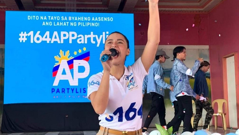 Actress Yassi Pressman campaigns AP Partylist in Iligan, Surigao, and Siargao grand rallies
