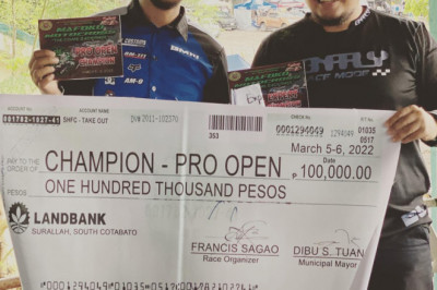 Davaoeno rider wins championship trophy in T'Boli, South Cotabato
