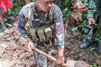 Patayng lawas nga  biktima sa NPA, gikukob sa  Kapulisan sa Davao de Oro