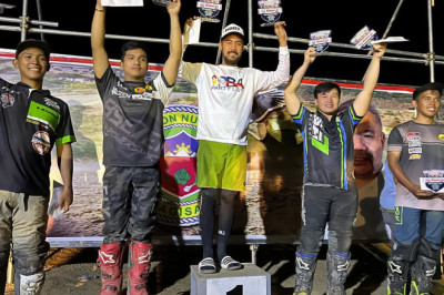 Davaoeno rider wins 2 championship trophies in Bongabon, Nueva Ecija
