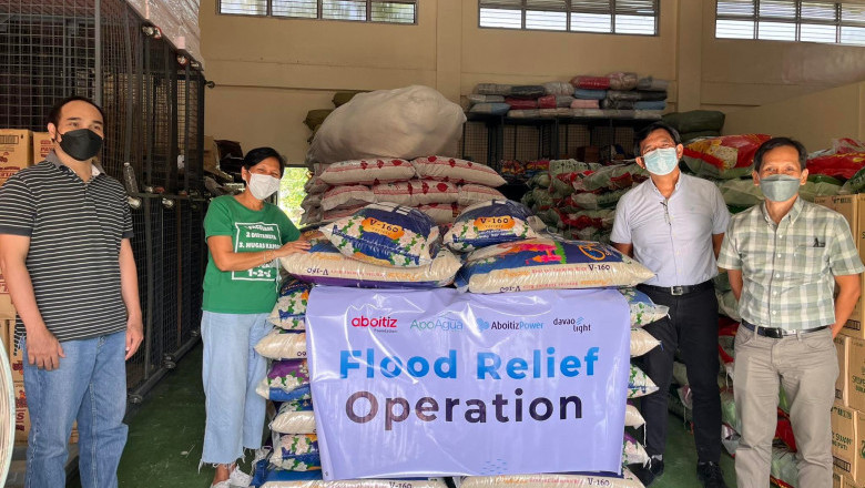 Davao Light, Aboitiz aid Davao City, Sto. Tomas flood victims