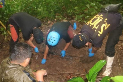 Remains of NPA rebel exhumed in Misamis Oriental