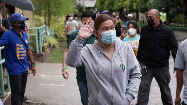 VP frontrunner Sara Duterte calls for unity after election