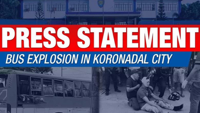 PRO 12, nilinaw na  1 lang ang sugatan sa pagsabog ng bus sa Koronadal City Miyerkules ng tanghali