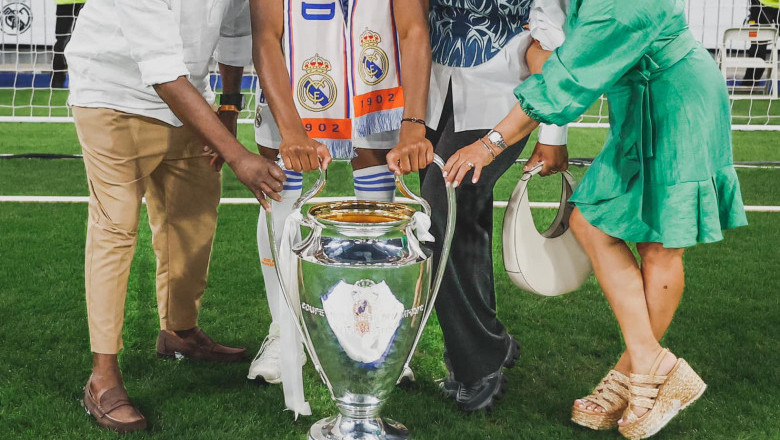 Half Pinoy Real Madrid Star offers Champions League Trophy to family