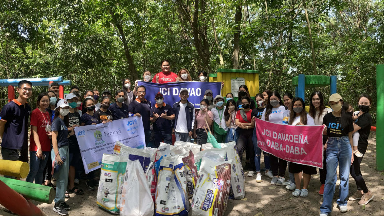 MOHSG nominees, JCI Davao conduct activities at the Aboitiz Cleanergy Park