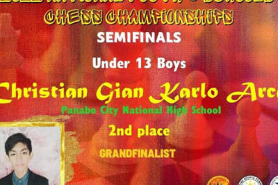 Panaboan NM gets 2nd place in U-16 national chessfest semis