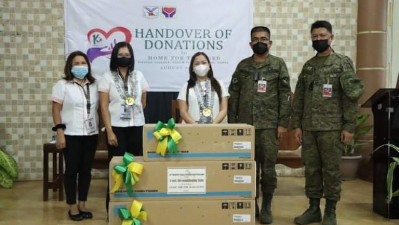 10th ID soldiers donate aircon units to  elderlies in Tagum City