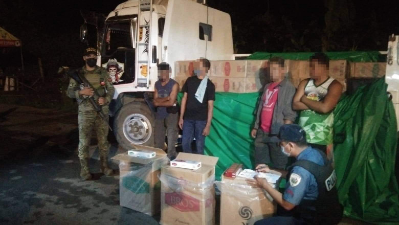 P1-M suspected smuggled cigarettes seized at Davao checkpoint