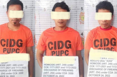 3 wanted NPA rebels surrender to authorities in Davao de Oro