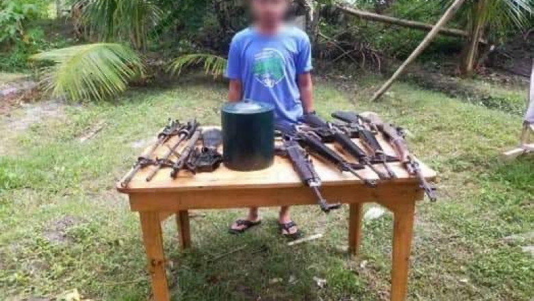 5 high-powered firearms recovered from NPA abandoned camp in Bukidnon