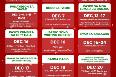 14 events lined-up for Davao City Pasko Fiesta