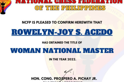 Davaeona chesser gets Woman National Master title in chess