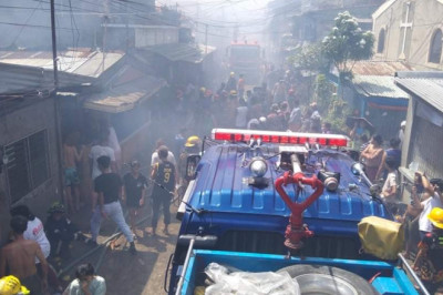 8 balay ugdaw sa sunog sa Agdao