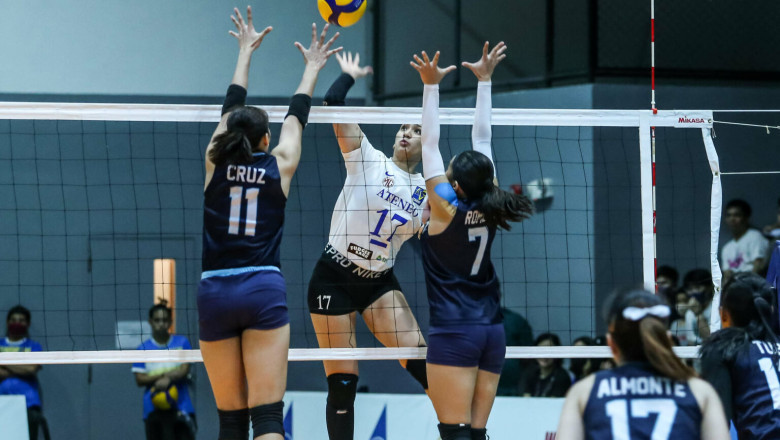 Davaoena ushers Ateneo lady spikers to victory in game 1 of V-league collegiate finals