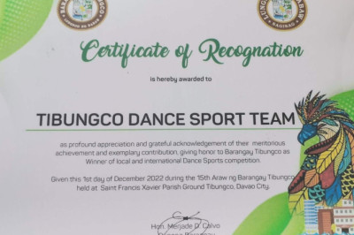 Davao-based Dancesport Team honored  for local and international wins