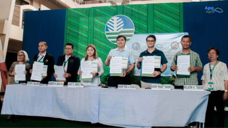 Apo Agua, DENR, farmers collaborate for 5-yr watershed reforestation project