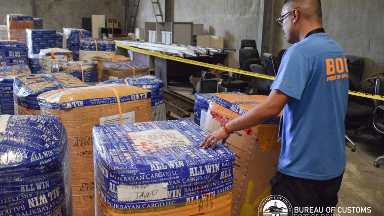 Balikbayan boxes ready for claiming