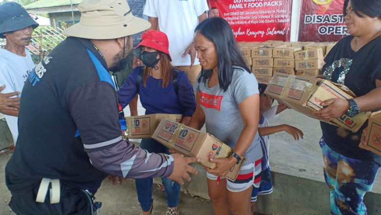 400 families affected by flood in Davao del Norte town get aid