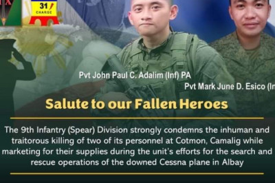 2 sundalo sa search and rescue unit sa nahagsa nga CESSNA plane, patay sa ambush sa Bicol