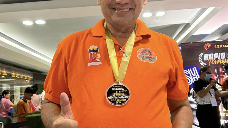 Veteran Mindanaoan chess player gets senior player award in Las Pinas chess tourney