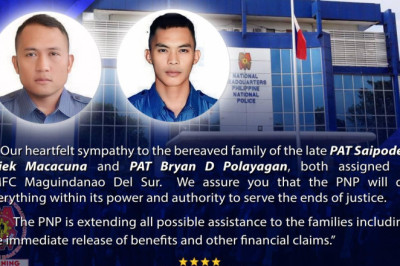 2 pulis patay sa ambush sa Maguindanao del Sur