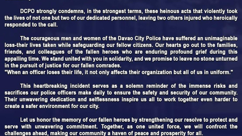 DCPO condemns killing of 2 cops