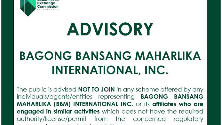 SEC warns public against joining Bagong Bansang Maharlika Int’l Inc.