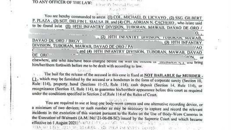 Korte, nagpagawas na’g warrant of arrest batok sa 4 sundalo nga akusado sa pagpatay sa modelong si Yvonette Plaza