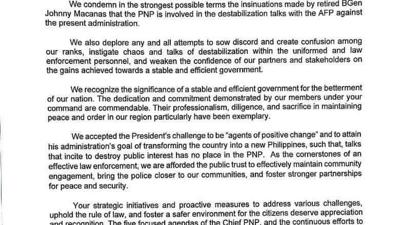 Delvo, other Davao Region police officers support PNP leadership amid ‘destab plot’