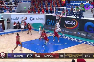 Watch: Agdao High School cager sores 14 points in Letran win against Perpetual NCAA Ist game