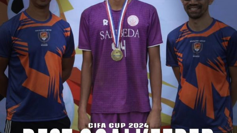 Davaoeno  is top goalie in San Beda's title victory 2024 CIFA Cup
