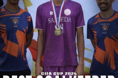 Davaoeno  is top goalie in San Beda's title victory 2024 CIFA Cup