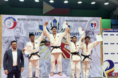 Davao's Tancontian family  gets  3rd gold medal in  national judo open weight category