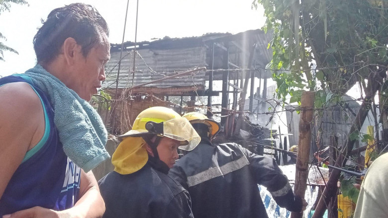 12 pamilya apektado sa sunog  sa Talomo Proper
