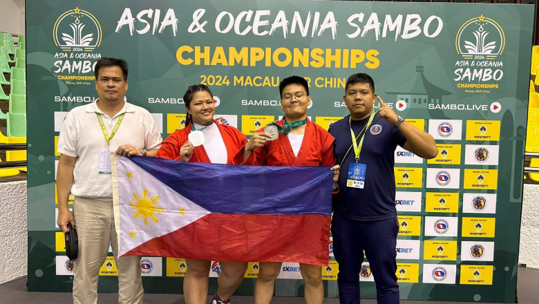 Pilipinas Sambo wins 2 silver medals in 2024 Asia-Oceania Sambo Championships
