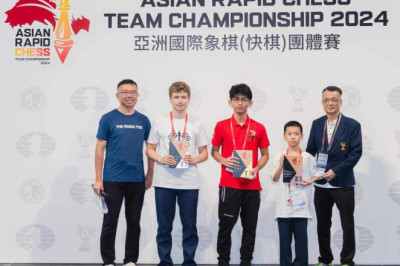FIDE Master Christian Gian Karlo Arca wins gold in  Asian Rapid Chess Team Championship 2024